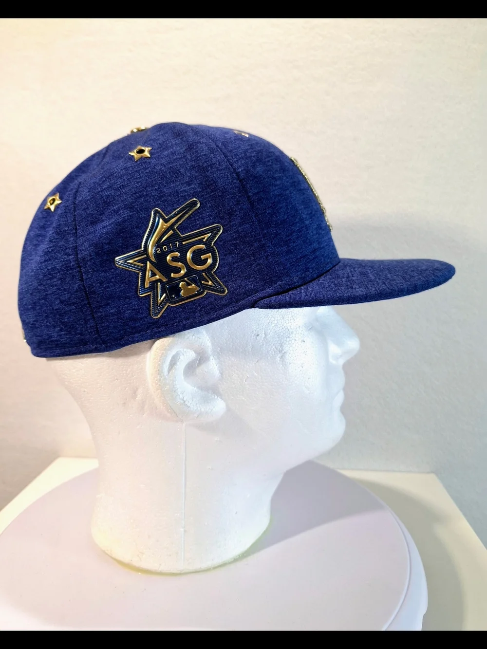 New Era Blue Snapback Hat with Gold LA Logo